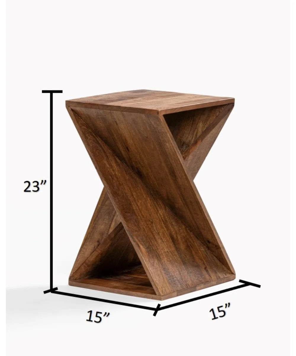 Caelah Solid Wood End Table